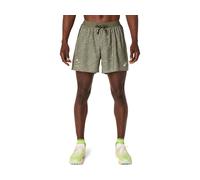 ASICS Fujitrail All Over Print 5in Short Mantle Green Male Size 2XL