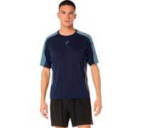 ASICS Fujitrail Elite Camicia da corsa Uomini - blu scuro, grigio