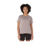 ASICS Fujitrail Elite Ss Top Rainstorm Grey / Cream FeMale Size S