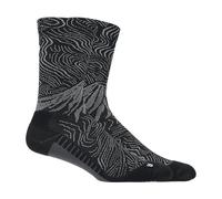ASICS Fujitrail Graphic Crew Sock Black / Cloud Grey Unisex Size S