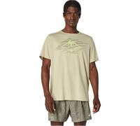 ASICS Fujitrail Logo Ss Top Khaki Male Size S