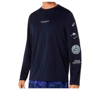 Asics - Fujitrail Logo L/S Top - Maglia da corsa XL blu