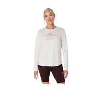 ASICS Fujitrail Logo Ls Top Cream FeMale Size XS
