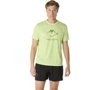 ASICS Fujitrail Logo Ss Top Lime Green / Huddle Yellow / Cactus Male Size 2XL