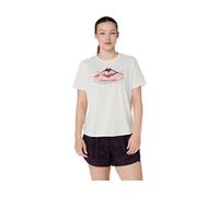 ASICS Fujitrail Logo Ss Top Cream FeMale Size XS