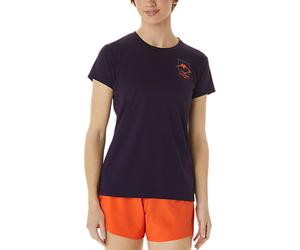 ASICS FUJITRAIL LOGO SS TOP Magliette XS Viola