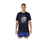 ASICS Fujitrail Logo Ss Top Midnight / Cobalt Burst / Cool Grey Male Size 2XL