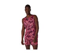 ASICS Fujitrail Singlet Blazing Coral / Dark Aubergine Male Size XS