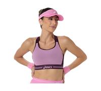 ASICS Game Compression Bra Dark Aubergine / Bubblegum FeMale Size XL