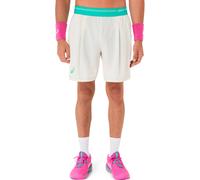 Pantaloncini da tennis da uomo Asics Game 7in - cream - Bianco (XXL)