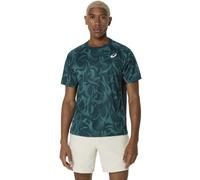 Asics Game SS M - maglia tennis - uomo XS Dark Green man Recycled Polyester