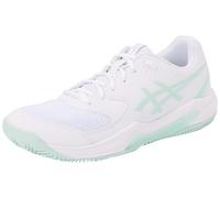 ASICS Gel-Dedicate 8 Clay, Sneaker Donna, Bianco/Azzurro Pallido, 43.5 EU