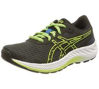 Asics Gel-Excite 9 GS, Scarpe da Ginnastica Basse Unisex - Adulto, Nero/Verde Pericolo, 37.5 EU