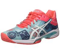 Asics Gel-Solution Speed 3 L.E. Paris, Scarpe da Ginnastica Bambina, Multicolore (Diva Blue/White/Dive Pink), 35.5 EU