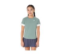 ASICS Girls Tennis Ss Top Monument Blue / Cream Kids Size XL