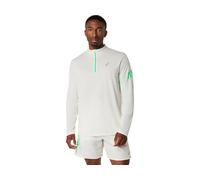ASICS Icon Ls 1/2 Zip Top Cream / Vital Green Male Size S