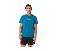 ASICS Logo Graphic Tee Dark Teal Male Size 2XL