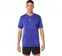 Maglia a maniche corte asics road seamless viola da uomo