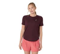 ASICS Maglietta da running da donna Road SS Top rosso scuro | M