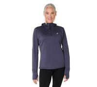 ASICS Maglietta da running da donna Road Winter con cappuccio blu | M