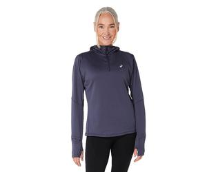 ASICS Maglietta da running da donna Road Winter con cappuccio blu | M