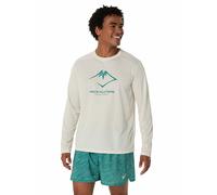 ASICS Maglietta da running da uomo Fujitrail Logo LS Top bianco | S