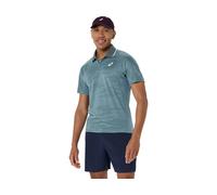 ASICS Match Jacquard Polo Ss Top Foggy Teal Male Size 2XL