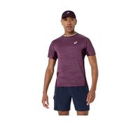 ASICS Match Jacquard Ss Top Dark Aubergine Male Size L