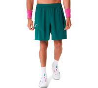 Asics Pantaloncini da tennis da uomo Match Laser Cut 7" Short – Verde (XXL)