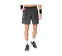 ASICS Match Laser Cut 7in Short Graphite Grey Night Energy Male Size S