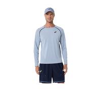 ASICS Match Ls Top Grey Blue Male Size M