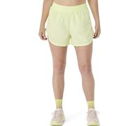 Asics Nagino Run Adjustable 4IN W - pantaloni corti running - donna L Light Yellow woman Recycled Polyester