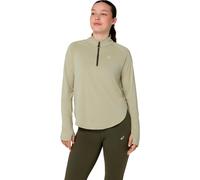 Asics Nagino Run Half Zip Long Sleeve T-shirt Verde S Donna