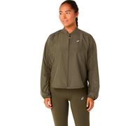 Asics - Women's Nagino Run Adjustable Jacket - Giacca da corsa L olivia/marrone