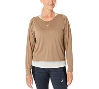 Asics - Women's Nagino Run L/S Top - Maglia da corsa M beige