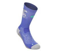 ASICS Performance Run Crew Sock Cobalt Burst / Vital Green Unisex Size XL