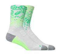 ASICS Performance Run Crew Sock Brilliant White / Illum. Green / Vital Green Unisex Size L