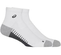 Asics performance run quarter unisex socks white