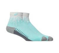 Asics performance run quarter socks blue white