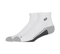 Asics performance run quarter unisex socks white