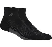 Unisex asics performance run quarter socks black