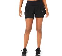 Asics road women s 2 in 1 shorts 3 5in black