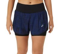 ASICS ROAD ALL OVER PRINT 2-N-1 3.5IN SHORT Shorts XS Azzurro
