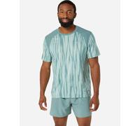 Asics Road All Over Print M - T-shirt Running - Uomo - Verde L