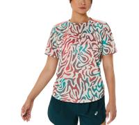 ASICS ROAD ALL OVER PRINT SS TOP Magliette XS multicolore
