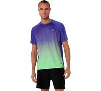 ASICS Road Fade Ss Top Cobalt Burst / Illuminate Green Male Size L