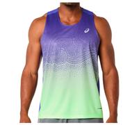 ASICS Road Fade Camicia da corsa Uomini - blu, verde