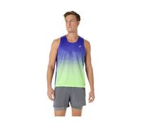 ASICS Road Fade Singlet Cobalt Burst / Illuminate Green Male Size XL