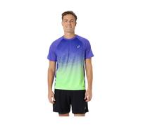 ASICS Road Fade Ss Top Cobalt Burst / Illuminate Green Male Size 2XL