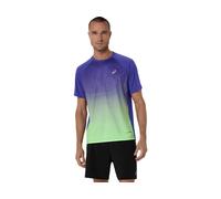 ASICS Road Fade Ss Top Cobalt Burst / Illuminate Green Male Size L